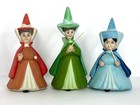Disney Showcase Sleeping Beauty Three Fairy Godmothers Mini Figurine Set Read