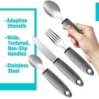Adaptive Utensils Set  Adaptive Utensils 4pcs For Hand Tremors elderly 4628