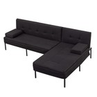 78 7  Convertible Sectional Sleeper Sofa Bed Reversible Chaise Futon Couch