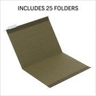 Island Hanging File Folder 1 5 Cut  Letter Size  Standard Green  25 Count  37