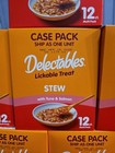 Case Of 8 Boxes Hartz Delectables Stew Lickable Wet Cat Treats Tuna   Salmon
