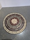 Rare Vintage Fijian Bark Vatulele Tapa 12  Round Cloth Placemat Wall Hanging
