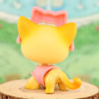 Pet Shop Lps Short Hair Cat 339 Yellow Body Blue Eyes Pink Ear Nose Kitten Kitty