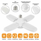 4 Led Garage Light Bulb Deformable Ceiling Fixture Lights Warehouse Lamp E27