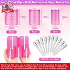 Cludoo Jumbo Hair Curlers Rollers With Clips  28 Pcs Self Grip Rollers Set For V