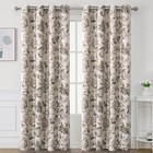 H versailtex Blackout Curtains 108 Inch Length 2 Panels Set Floral Print Curtain
