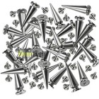 10-200pc 26mm Silver Metal Studs Rivet Bullet Spike Cone Screw Leather Craft Diy