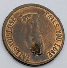 Vtg Adult Heads Or Tails Coin  Risque Erotica   Token - 1 Token