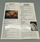 Vintage 1990 Garfield Restaurant Menu 5 5  X 14  Opens To 22 25  X 14  
