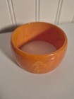 Bakelite Bangle Bracelet Vintage Marbled Butterscotch