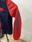 Kids Boys Nike Size 5-6 Years Light Jacket Full Zip Activewear Navy Blue red
