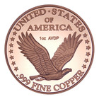 1 Oz Copper Round - Standing Liberty