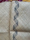 Vintage Tongan Fala Woven Grass Straw Mat 77  X 57 