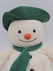 Vtg Eden Raymond Briggs The Snowman Plush Stuffed Animal Green Hat Large 16 