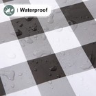 Misaya Round Waterproof Vinyl Table Cloth  Buffalo Flannel Backed Tablecloth    