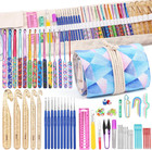 116pcs Crochet Hooks Set Ergonomic Kit With Case Diy Tools For Beginners