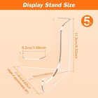 5 Pack Clear Acrylic Display Stand Easel Holder For Plate Photo Book Collectible