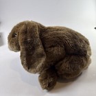 Vtg Toys R Us Animal Alley Lop Bunny Brown Rabbit Realistic Plush Weighted