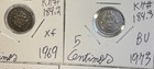 1936 - 1984 Costa Rica 5  10  25   50 Centimos Xf - Bu 11 Coin Lot Collection