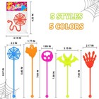 100 Pcs Bulk Halloween Party Favors For Kids small Sticky Hands Toys Gifts