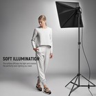Neewer 350w Equivalent Softbox Lighting Kit   5700k Led Light Bulb   24x24 Inches