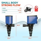 Submersible Aquarium Water Pump Undergravel Filter Oxygen Fish Tank Pond 210 Gph