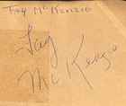 Fay Mckenzie D2019 Signed Autograph Album Page  the Party   sierra Sue 