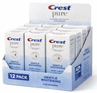 12 Pack Crest Pure Gentle Whitening Fluoride Anticavity Toothpaste 4 1 Oz  read 