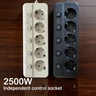 Power Strip Eu Plug Surge Protector Usb-c Pd Fast Charging Extension Socket
