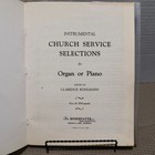 Instrumental Church Service Selections Songbook Sheet Music Organ piano 1948