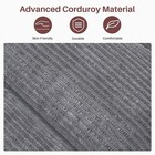 Home Futon Sofa Bed Premium Corduroy Sleeper Convertible Memory Foam Futon Couch