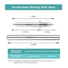 Double Headed Skirting Seamless Nails  Double Sided Invisible Nails  No 600pcs