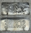Oregon Vanity License Plate Pair  scribe   