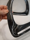 Vintage Dee Plastic Craft Purse Handles Black Marbled