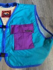 Vtg Stormy Seas Inflatable Life Vest Pfd Teal Purple Colorblock Usa Size Large