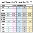 Loki Dragon Series Table Tennis Racket 6-10 Star Professional Ping Pong Paddle