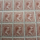 Puerto Rico 1 2 Mil De Peso Stamp Sheet King Alfonso Xiii 1890s Some Perforation