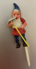 Vintage Gnomes Hard Plastic Elves Dwarfs Figures Lot Of 6 House Plant Decor