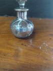 Art Nouveau Sterling Silver Overlay Glass Perfume Bottle