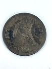 1853 Seated Liberty Quarter Dollar Love Token