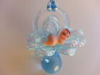 12 Blue Pacifier Necklaces Baby Shower Game Favors Prizes Boy Decorations