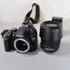 Nikon D3200 24mp Dslr Camera W 55-200mm Zoom Lens  very Good  Shutter 2 071