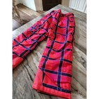 Columbia Bugaloo Kids Ski Snow Pants Plaid Size M 10 12 Insulated Waterproof