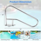 Pool Handrail  50 X 30 Inch Pool Railing For Inground Pools  304 Stainless Steel