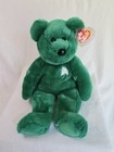 Ty Beanie Buddies - Erin The Green Shamrock Bear W  Original Tags Vintage Plush