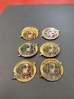 Finzer s Old Honesty Tobacco Vintage Tin Litho Advertising Tag Lot Of 6
