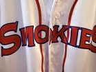 Ot Sports Knoxville Smokies Minor League Baseball Jersey Size L White Red Blue