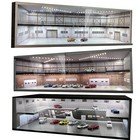 1 64 Diorama Car Garage Showroom Model Led Lighting Scene Display Model Gift Us