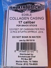 17 Mm Snack Stick Casings For 23 Lbs Beef Collagen Slim Pepperoni Sausage