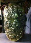 Medieval Roman Reenactment Cuirass With Roman Helmet 18 Guage Brass